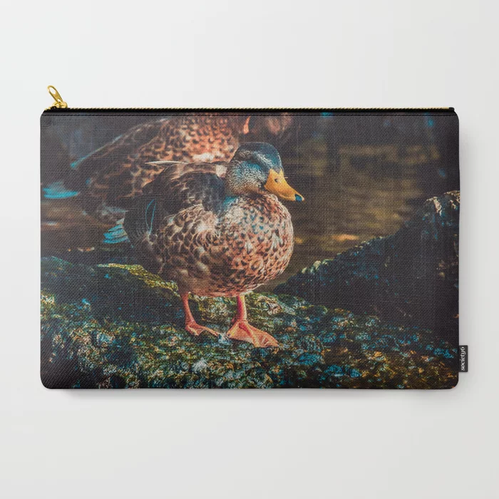 Duck Walk. Nature Photography Carry-All Pouch
by lovefi 